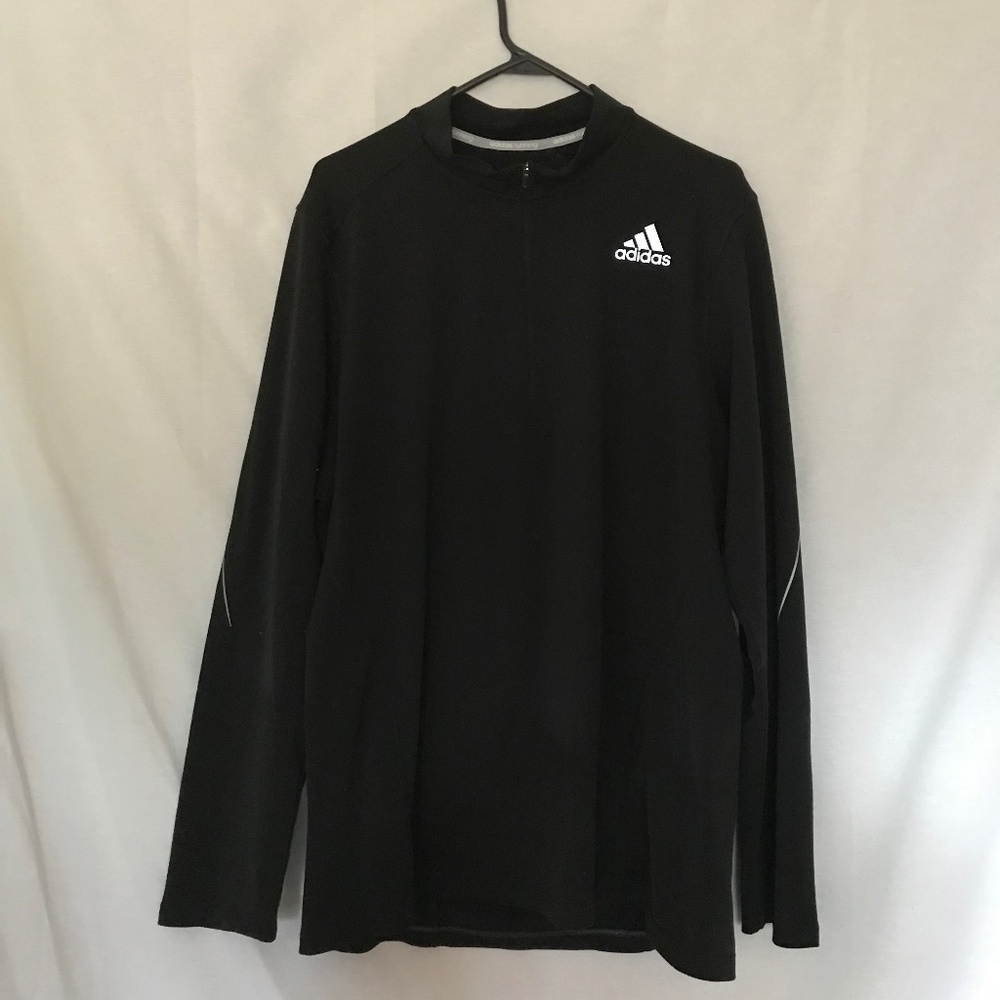 Adidas Mens Pullover-Adidas Climalite Pullover w/Half Zip-Sz XL